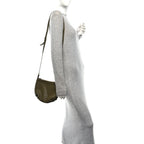Nappa Intrecciato Crossbody Olive