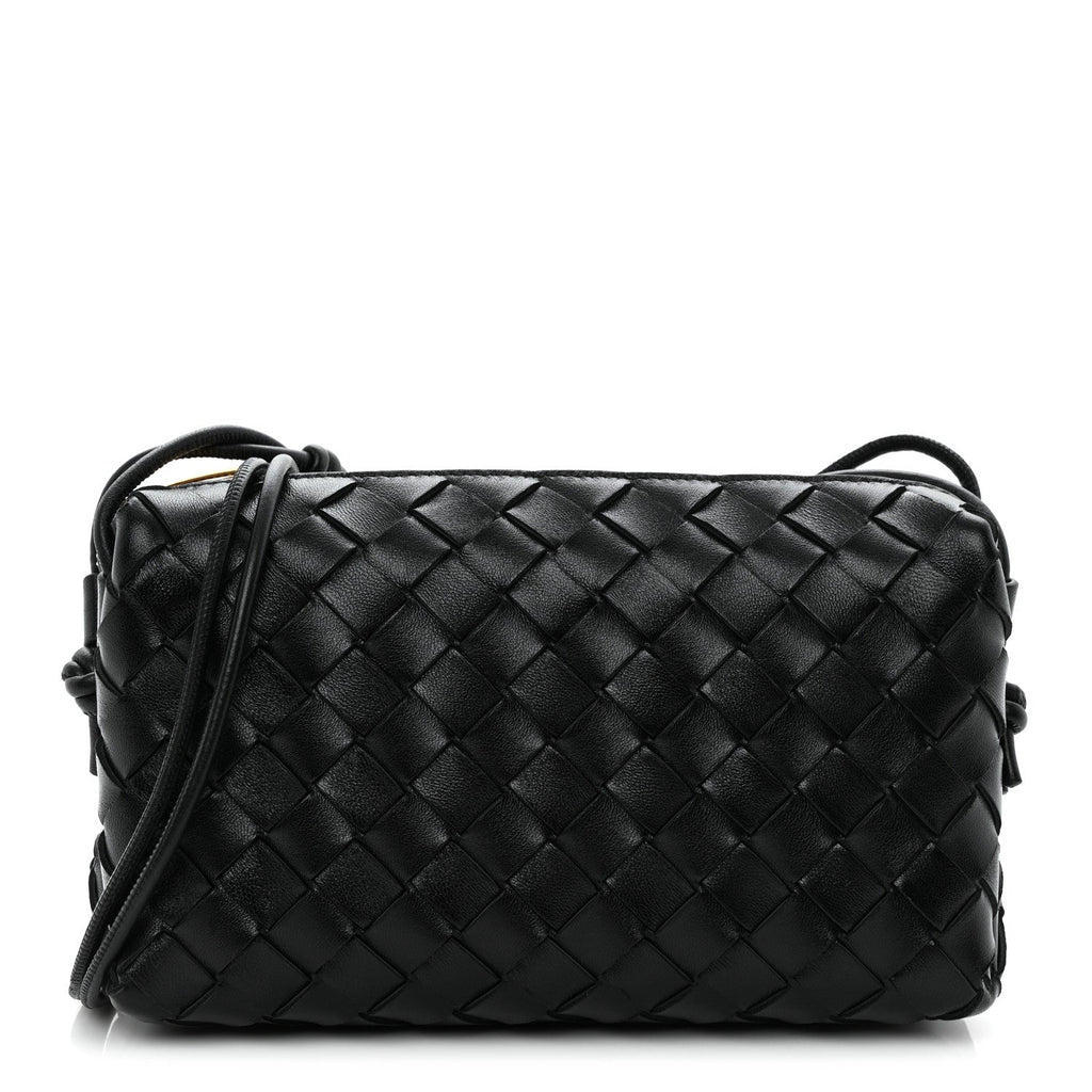 Nappa Intrecciato Mini Loop Camera Bag Black