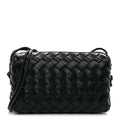 Nappa Intrecciato Mini Loop Camera Bag Black