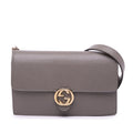 Gucci Interlocking G Crossbody Grey Bag