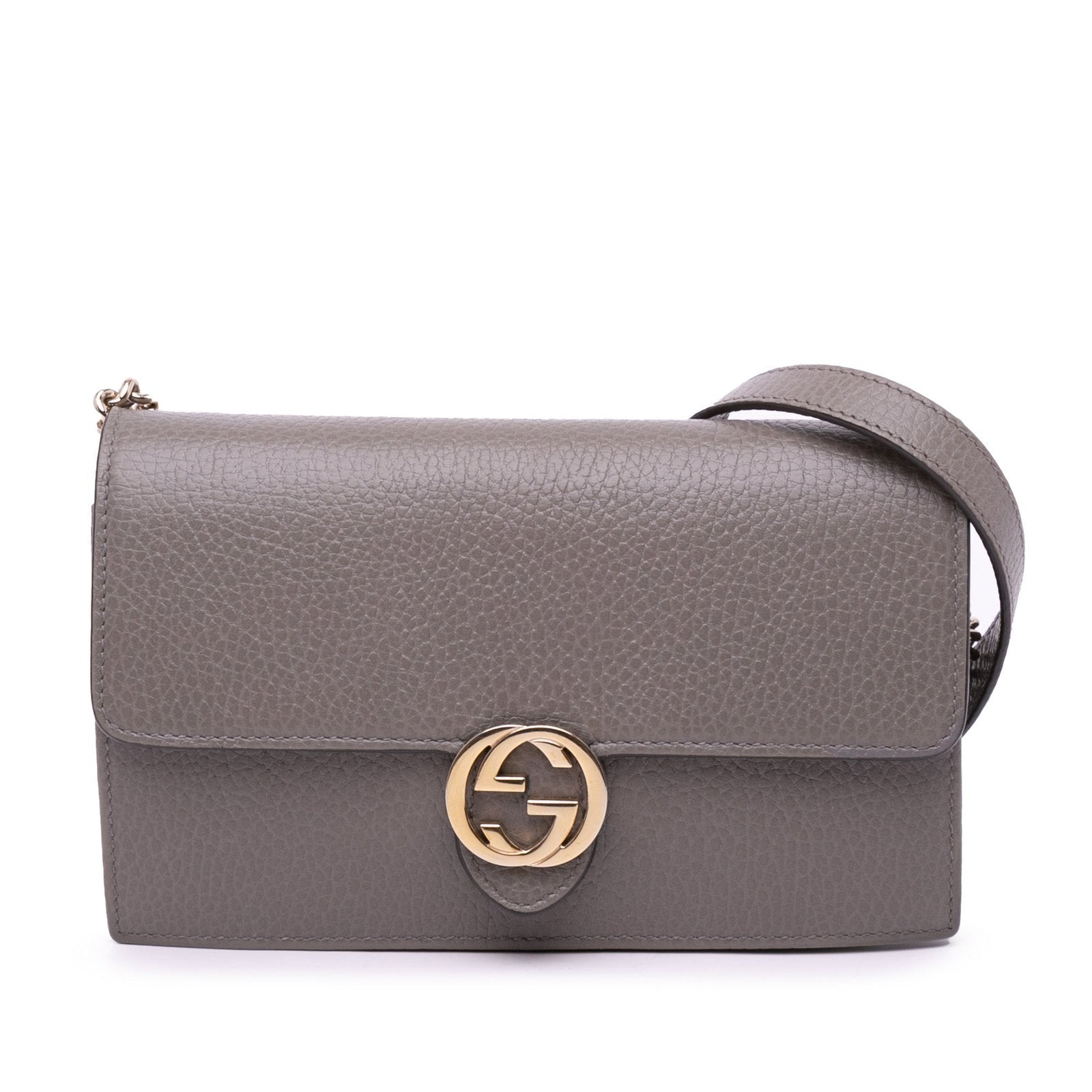 Gucci Interlocking G Crossbody Grey Bag