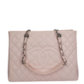 Chanel Pink Grand Shopping Tote Light Pink GST Bag in Caviar
