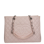 Chanel Pink Grand Shopping Tote Light Pink GST Bag in Caviar