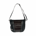 Handbag Leather By Brighton In Black & Brown, Size:Medium