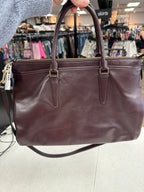 Handbag Designer By Coach In Maroon, Size:Medium