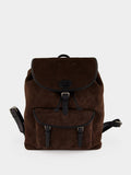 Ebony Brown Antibes Suede Backpack