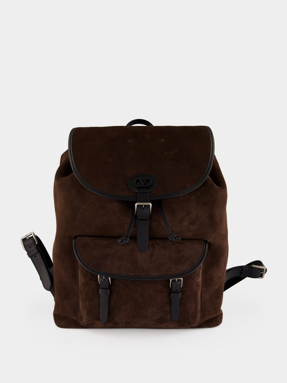 Ebony Brown Antibes Suede Backpack