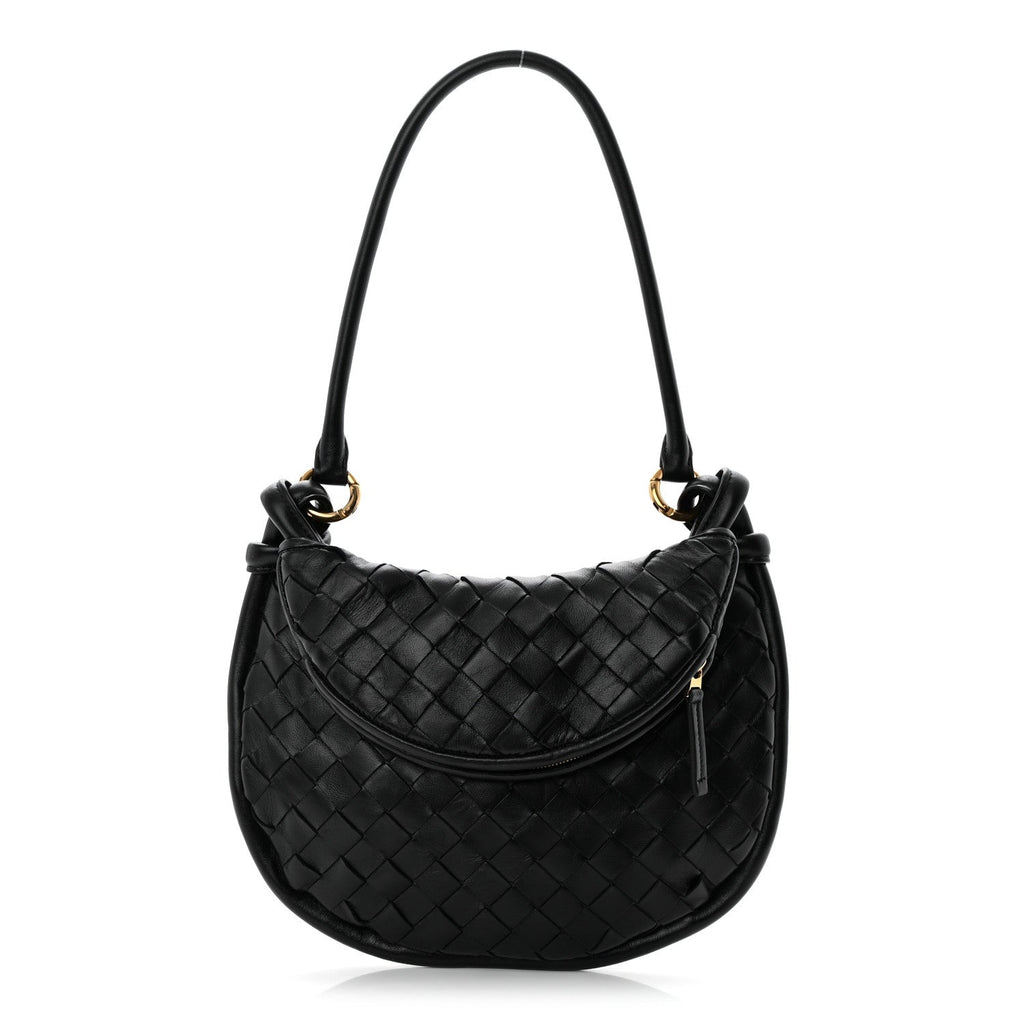 Nappa Intrecciato Small Gemelli Black