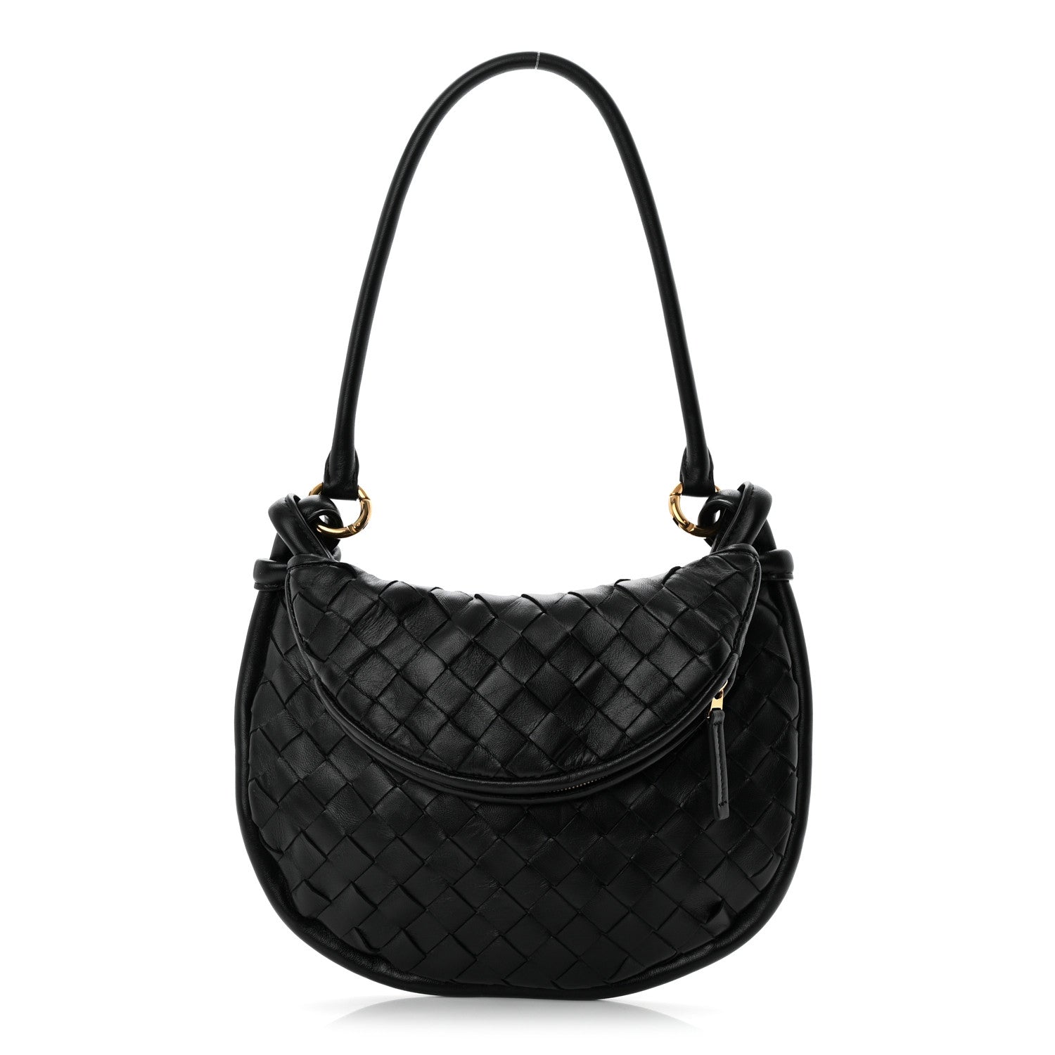 Nappa Intrecciato Small Gemelli Black