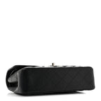 Caviar Quilted Small Double Flap Black