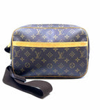 LOUIS VUITTON BROWN & BEIGE Coated canvas Handbag