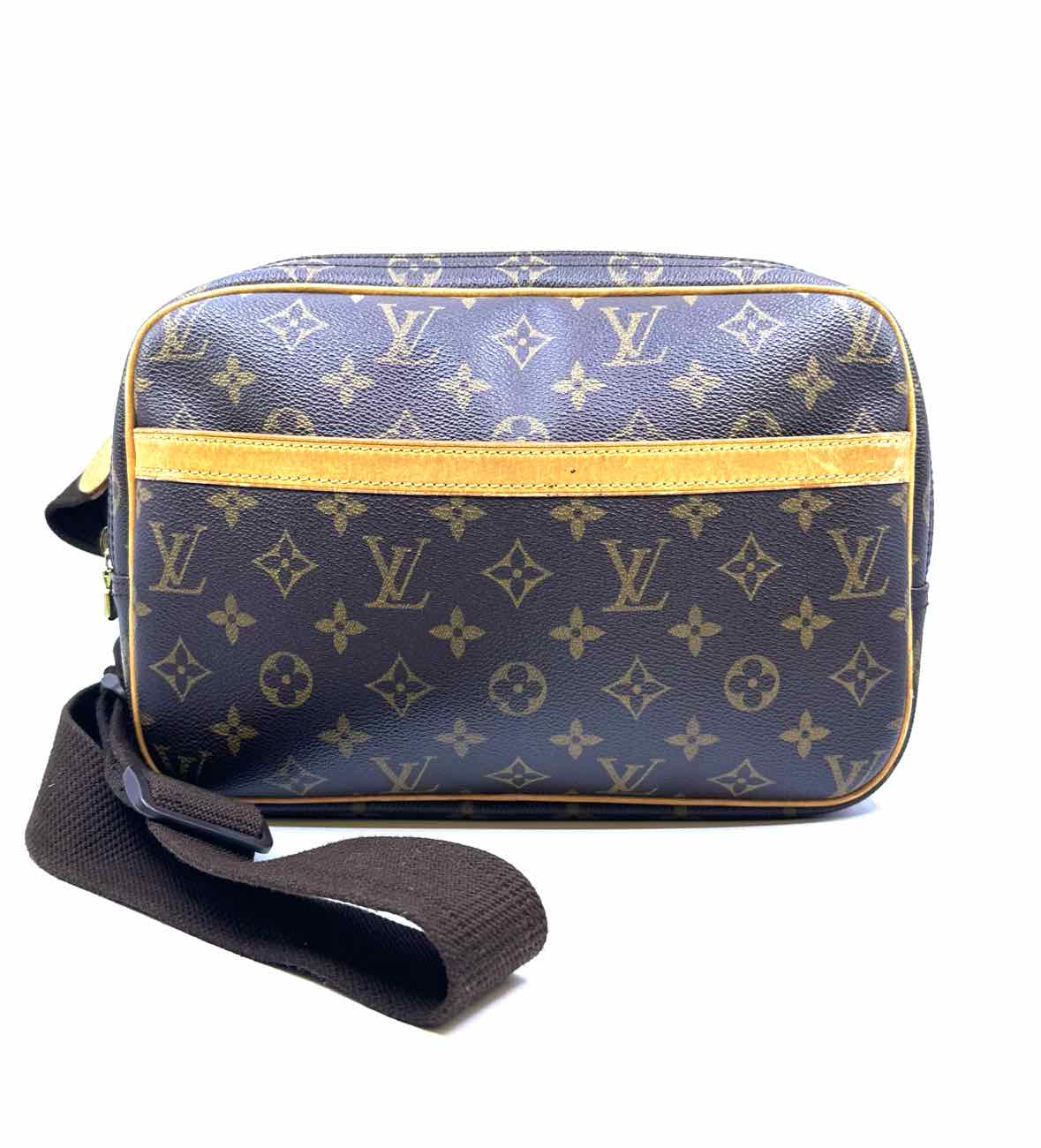 LOUIS VUITTON BROWN & BEIGE Coated canvas Handbag