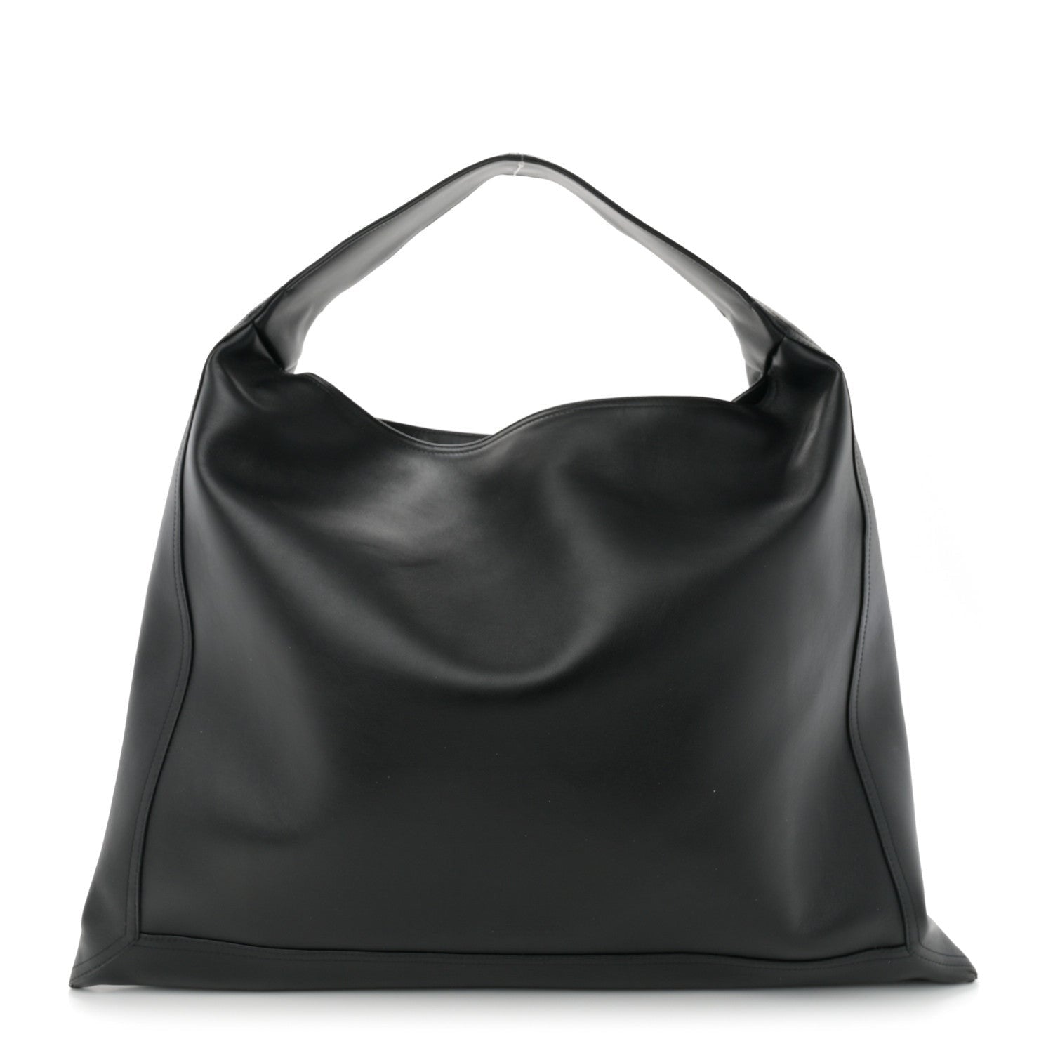 Silky Calfskin Large Hop Black