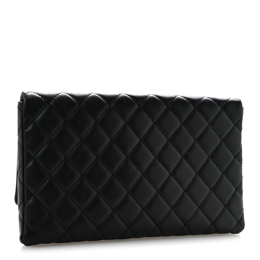 Aged Calfskin Quilted Reissue 2.55 Clutch Black