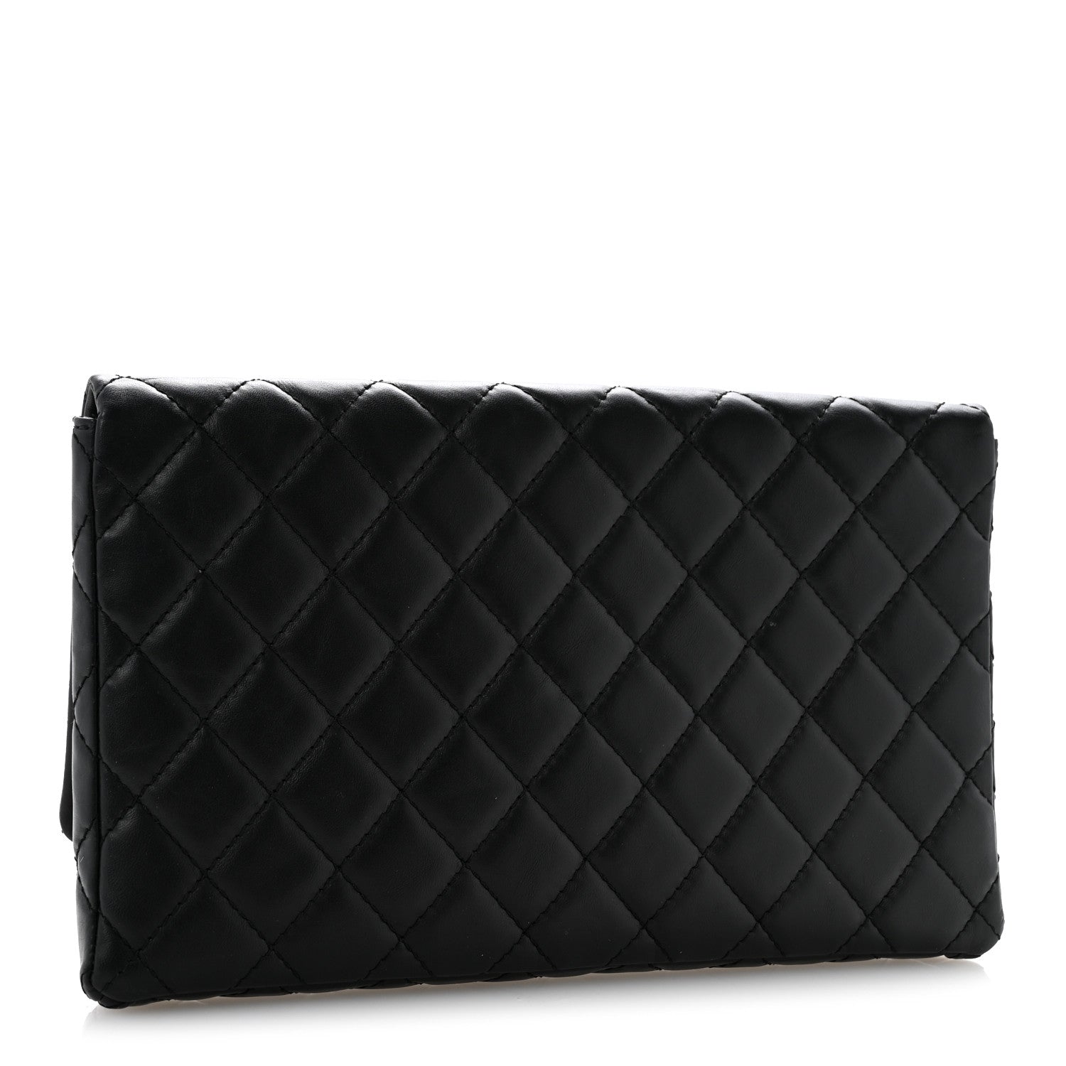 Aged Calfskin Quilted Reissue 2.55 Clutch Black
