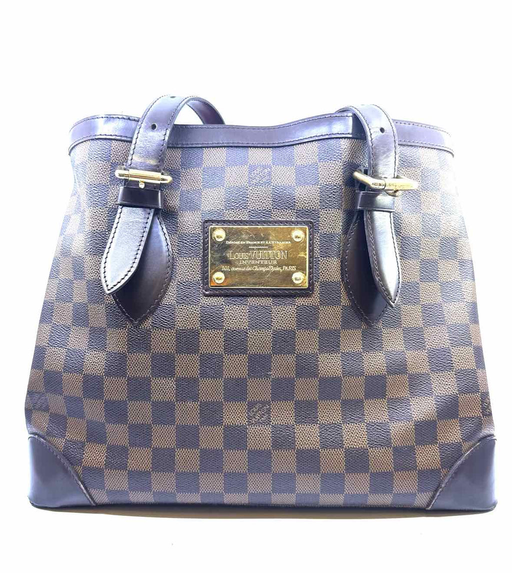 LOUIS VUITTON Hampstead MM Brown Coated canvas Damier Handbag