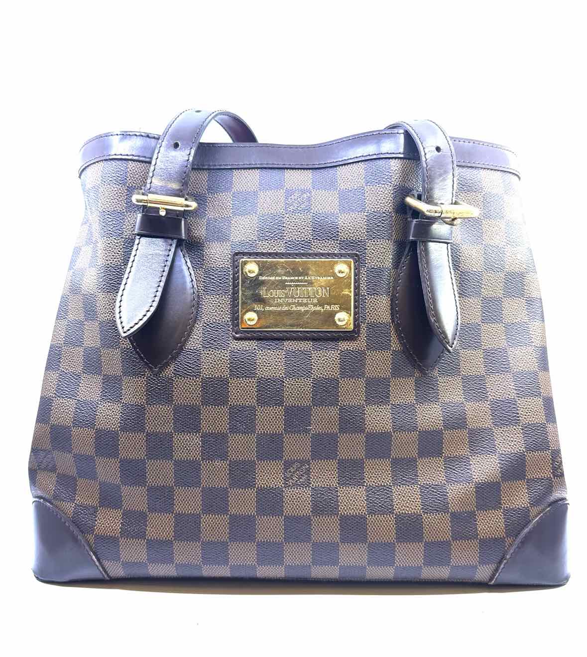 LOUIS VUITTON Hampstead MM Brown Coated canvas Damier Handbag