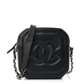 Lambskin CC Octagon Camera Case Black