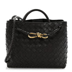 Nappa Intrecciato Small Andiamo Shoulder Bag Fondant