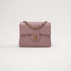 Chanel Vintage Mini Square Classic Flap Pink 2002