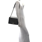 Crumpled Lambskin New Medium Studded Boy Flap Black