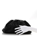 Smooth Butter Calf The Pouch Oversized Clutch Black