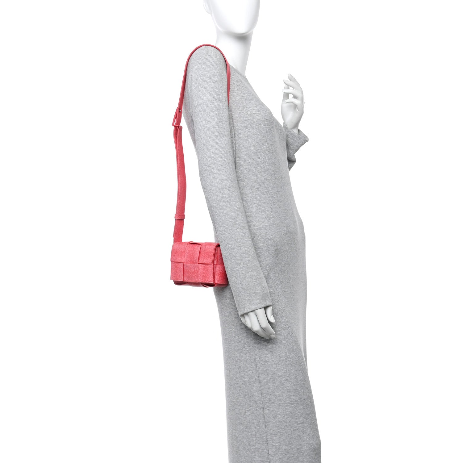 Rubber Maxi Intrecciato Extra Mini Cassette Crossbody Bag Firework
