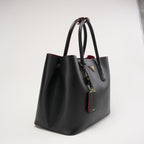 Prada Double Saffiano Medium Double Bag Black