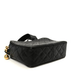 Caviar Quilted Camera Case Black