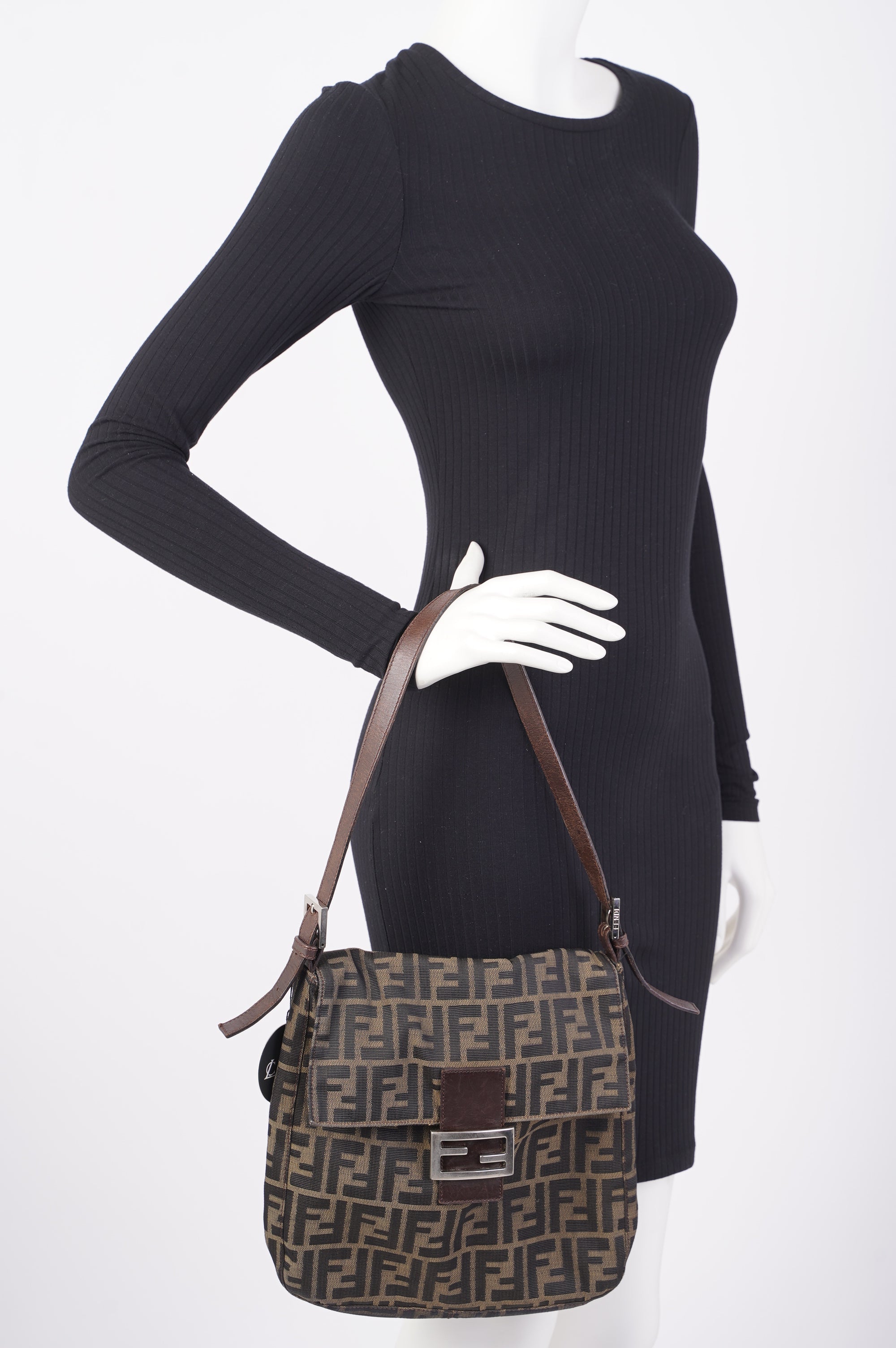 Fendi Mamma Baguette Brown Zucca Canvas