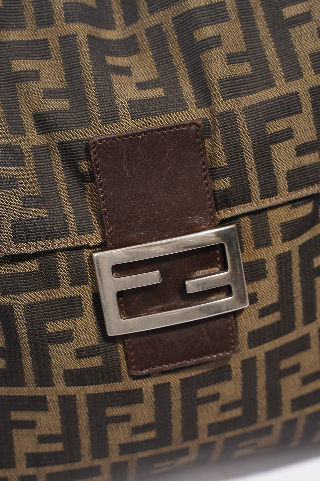 Fendi Mamma Baguette Brown Zucca Canvas