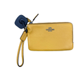 Wristlet Designer By Coach In Gold, Size:Small