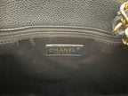Chanel Black Grand Shopping Tote GST Bag in Caviar Leather with Gold Hardware