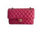 Chanel Red Timeless Flap Bag Caviar Leather Small Size