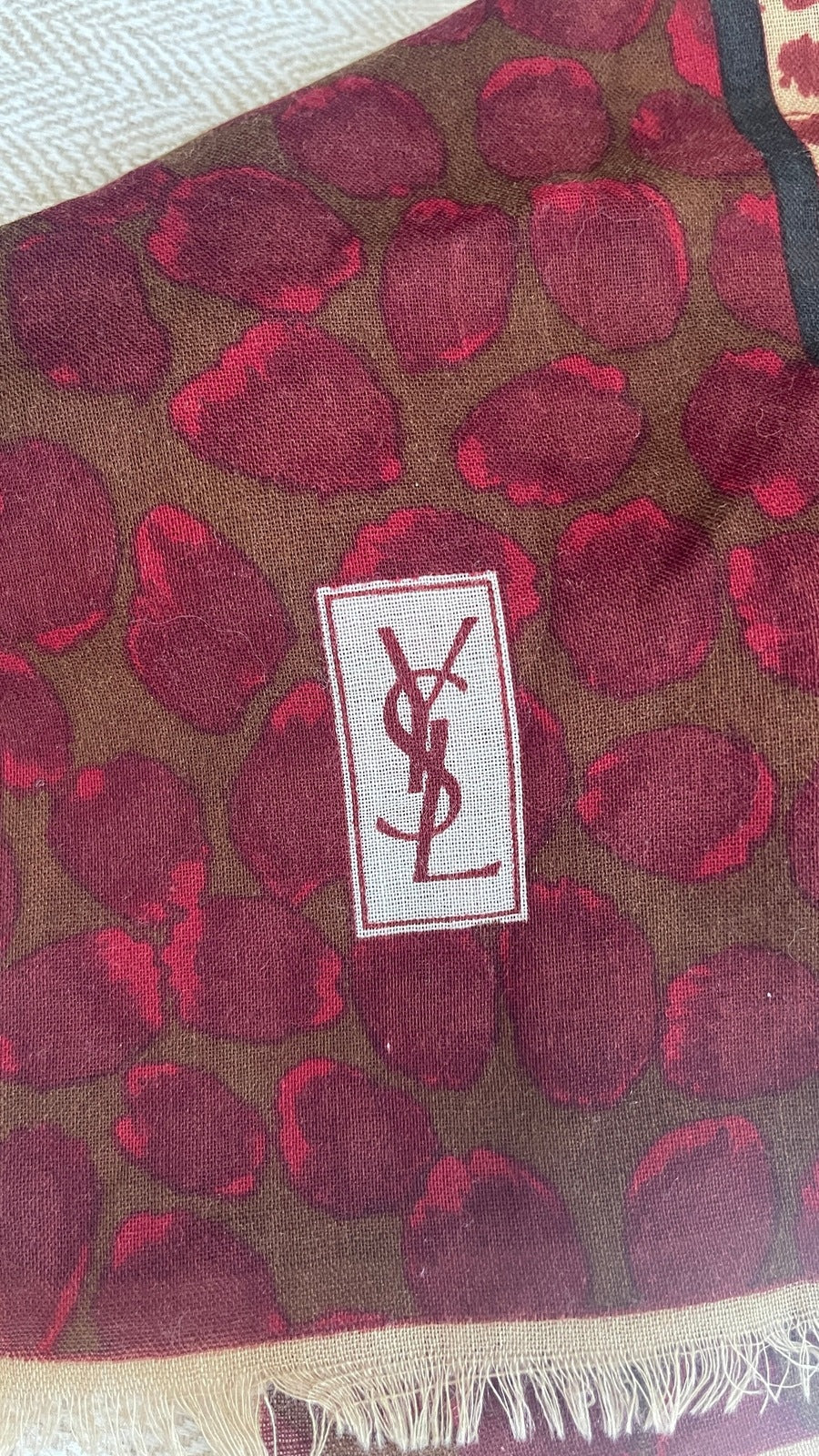 Yves Saint Laurent Printed Scarf