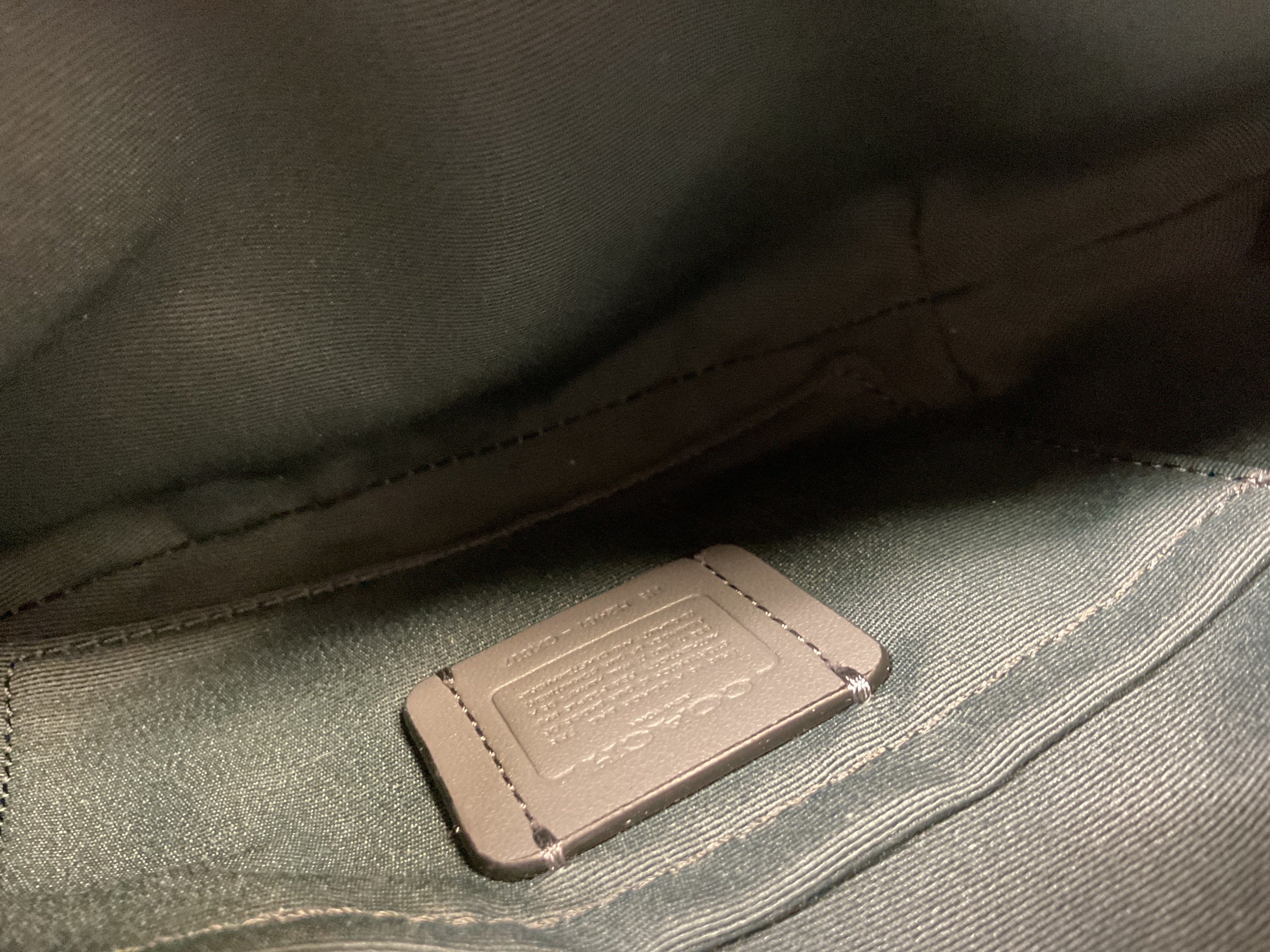 Handbag Designer By Coach In Grey, Size:Small
