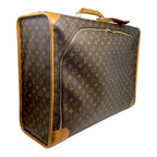Vintage 2000 Pullman 60 Monogram Canvas & Vachetta Leather Suitcase Luxury Designer By Louis Vuitton, Size: Large