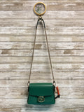 Handbag Luxury Designer By Gucci In Gold & Green, Size:Small
