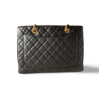 Chanel Black Grand Shopping Tote Bag in Caviar Leather with Gold Hardware