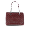 Chanel Grand Shopping Caviar Burgundy SHW Bag