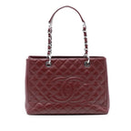 Chanel Grand Shopping Caviar Burgundy SHW Bag