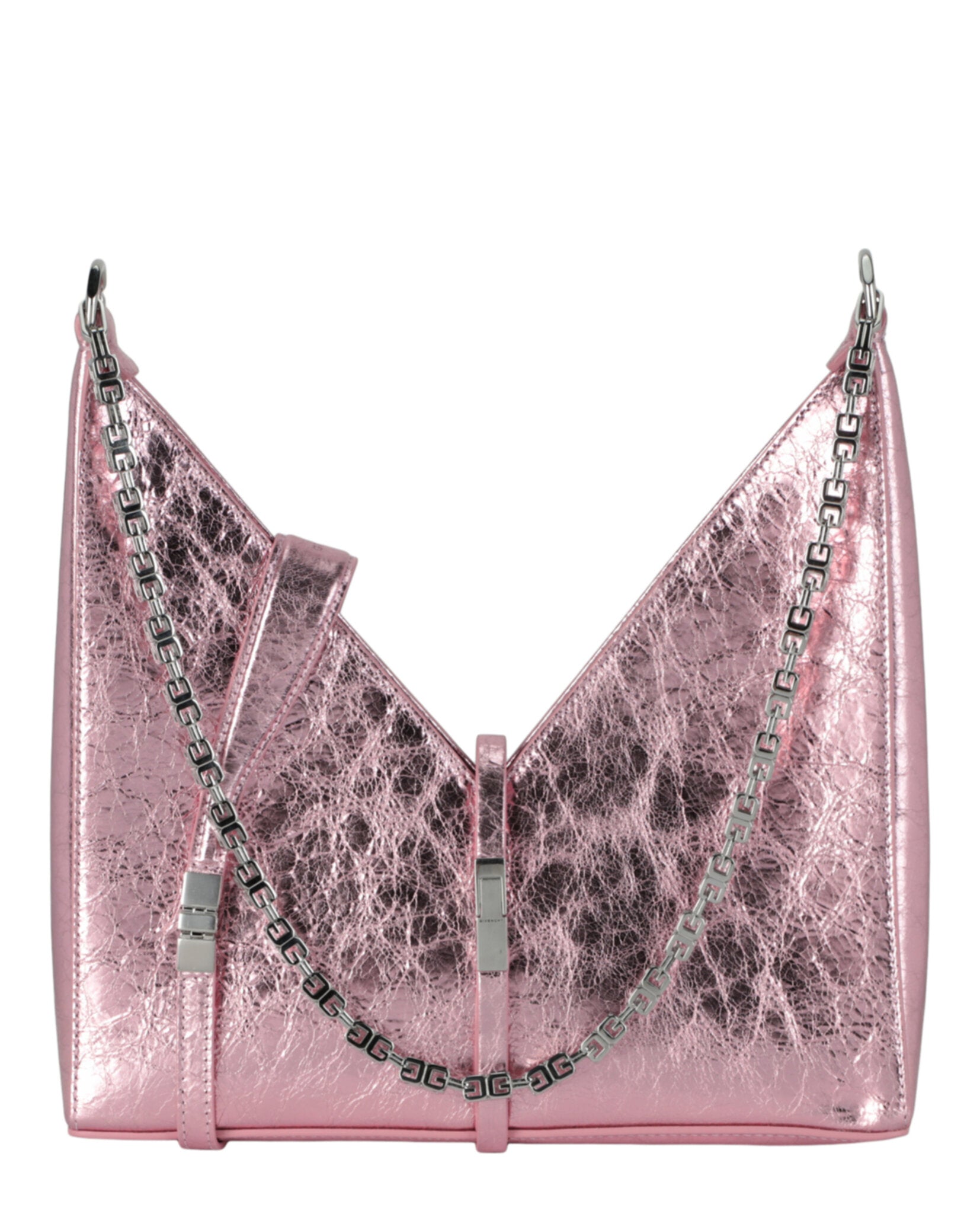 Givenchy Womens Small Metallic Cut Out Shoulder Bag