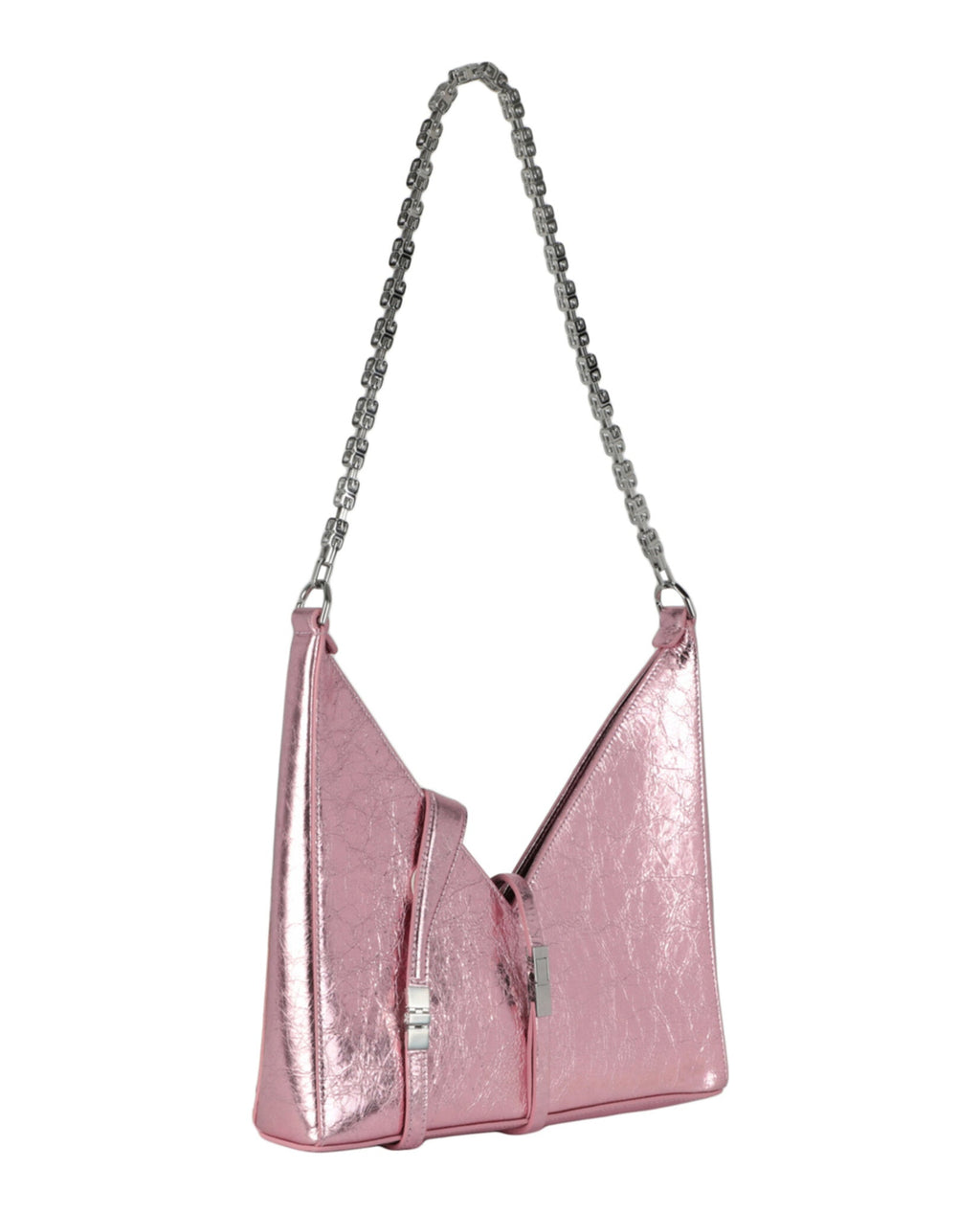 Givenchy Womens Small Metallic Cut Out Shoulder Bag