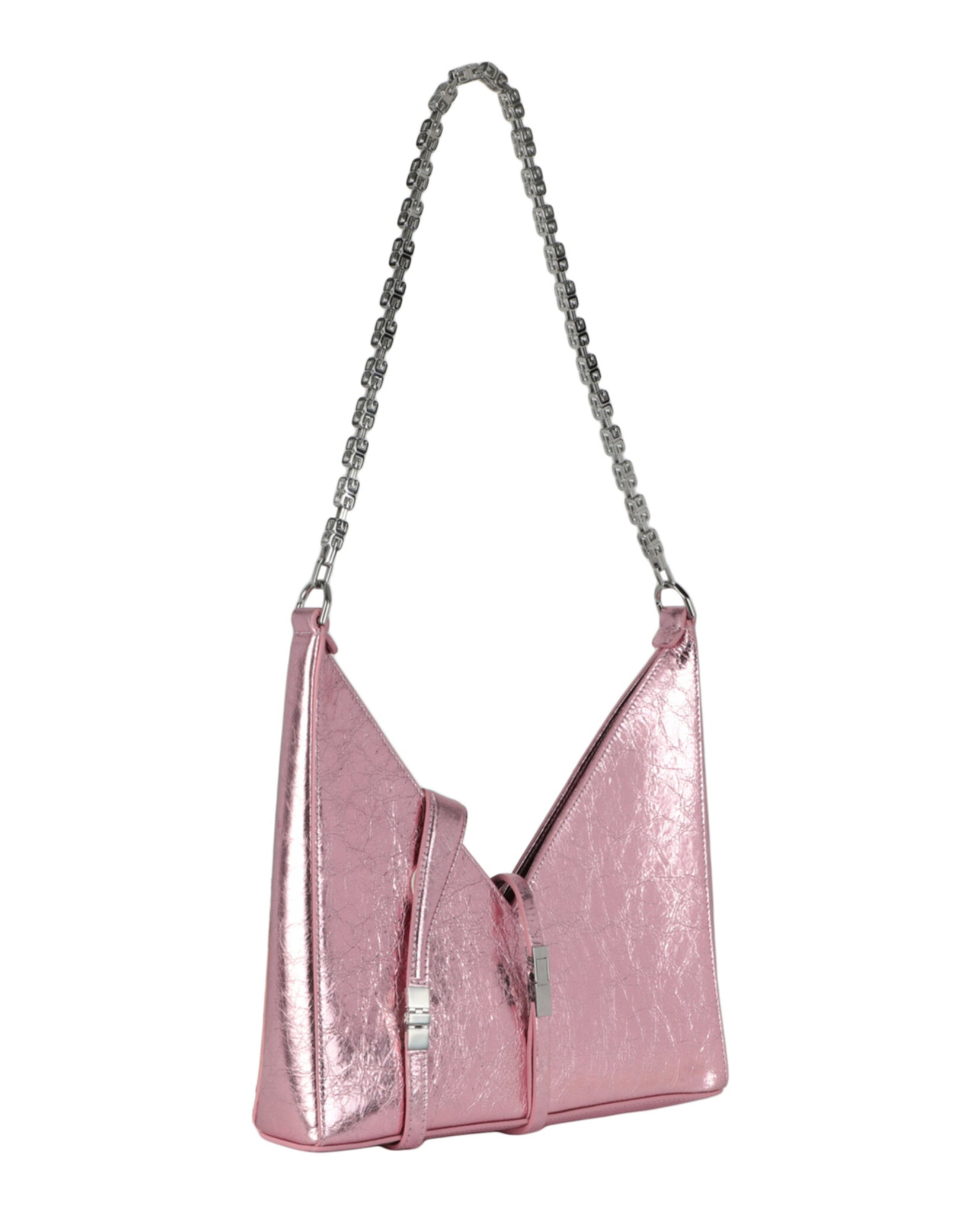 Givenchy Womens Small Metallic Cut Out Shoulder Bag