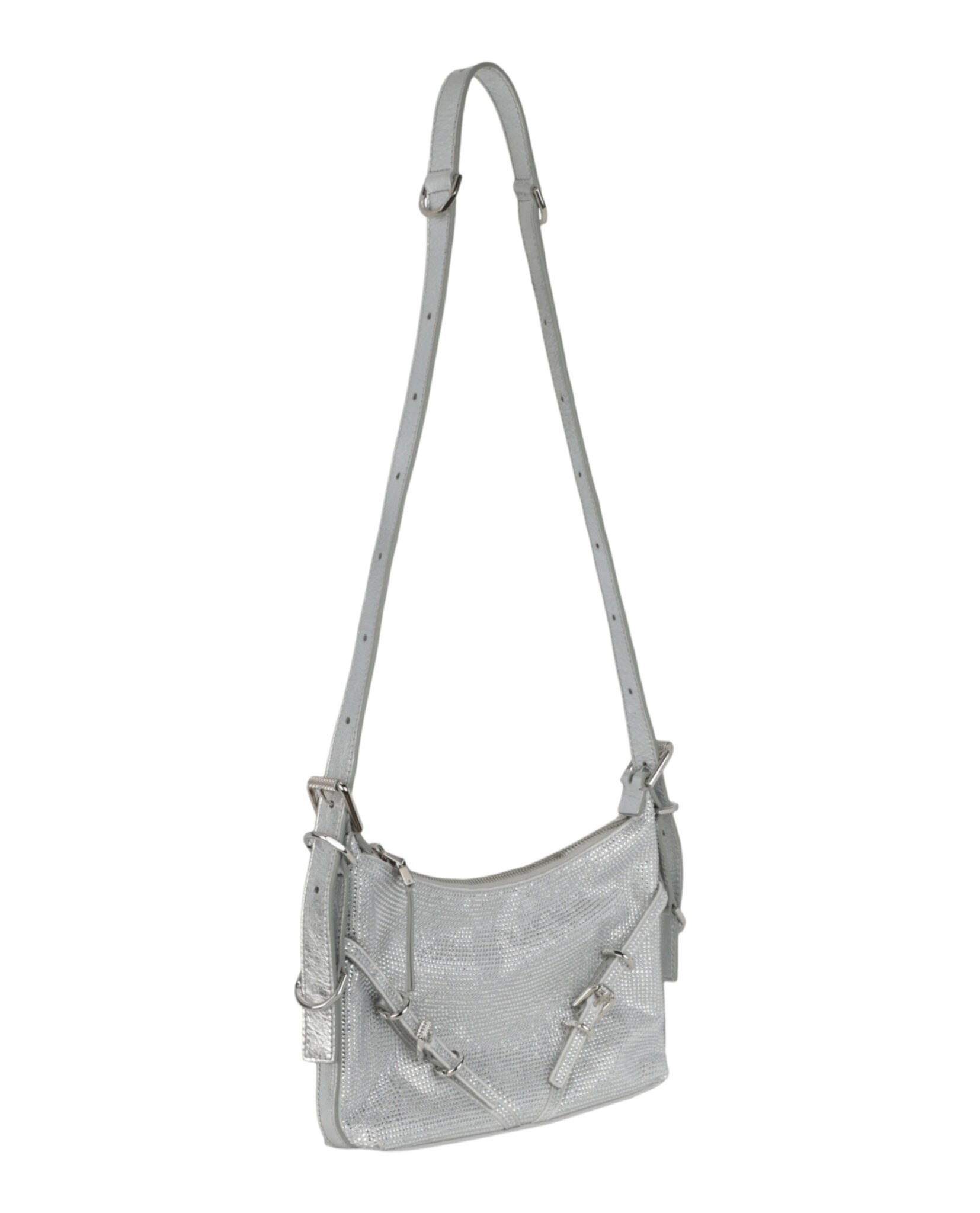Givenchy Womens Mini Voyou Satin And Strass Shoulder Bag
