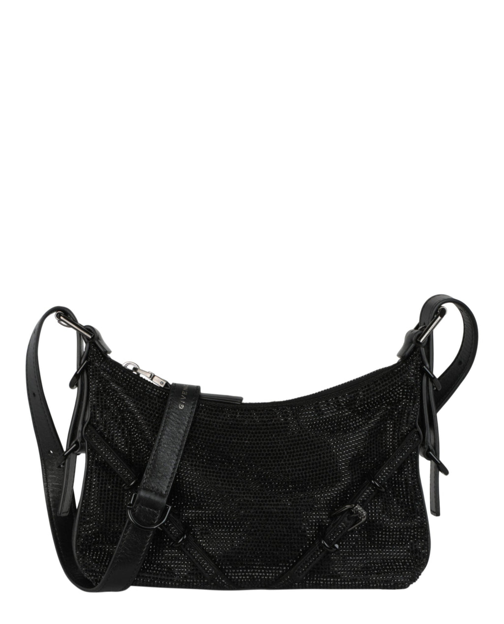 Givenchy Womens Mini Voyou Satin And Strass Shoulder Bag