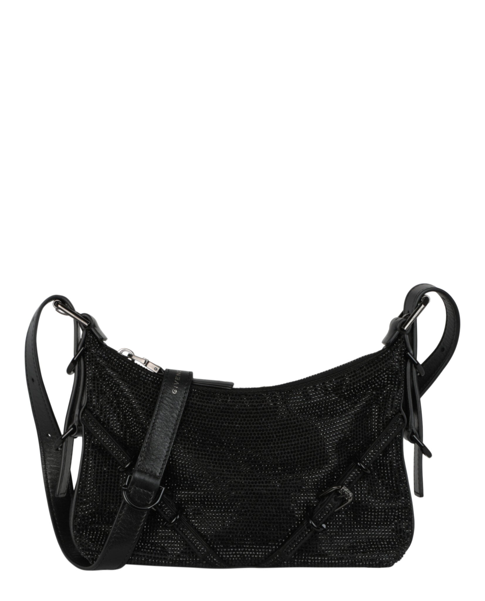 Givenchy Womens Mini Voyou Satin And Strass Shoulder Bag