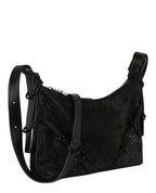 Givenchy Womens Mini Voyou Satin And Strass Shoulder Bag