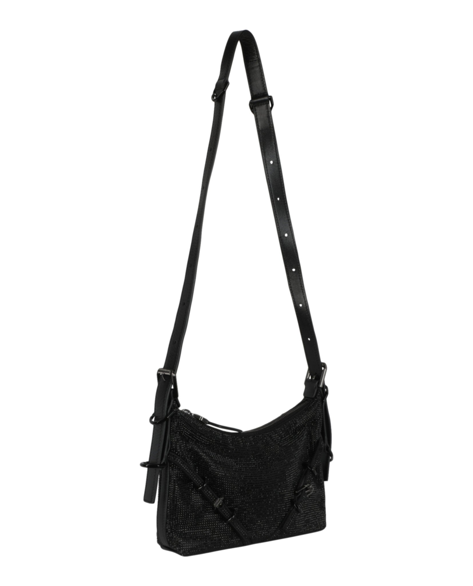 Givenchy Womens Mini Voyou Satin And Strass Shoulder Bag