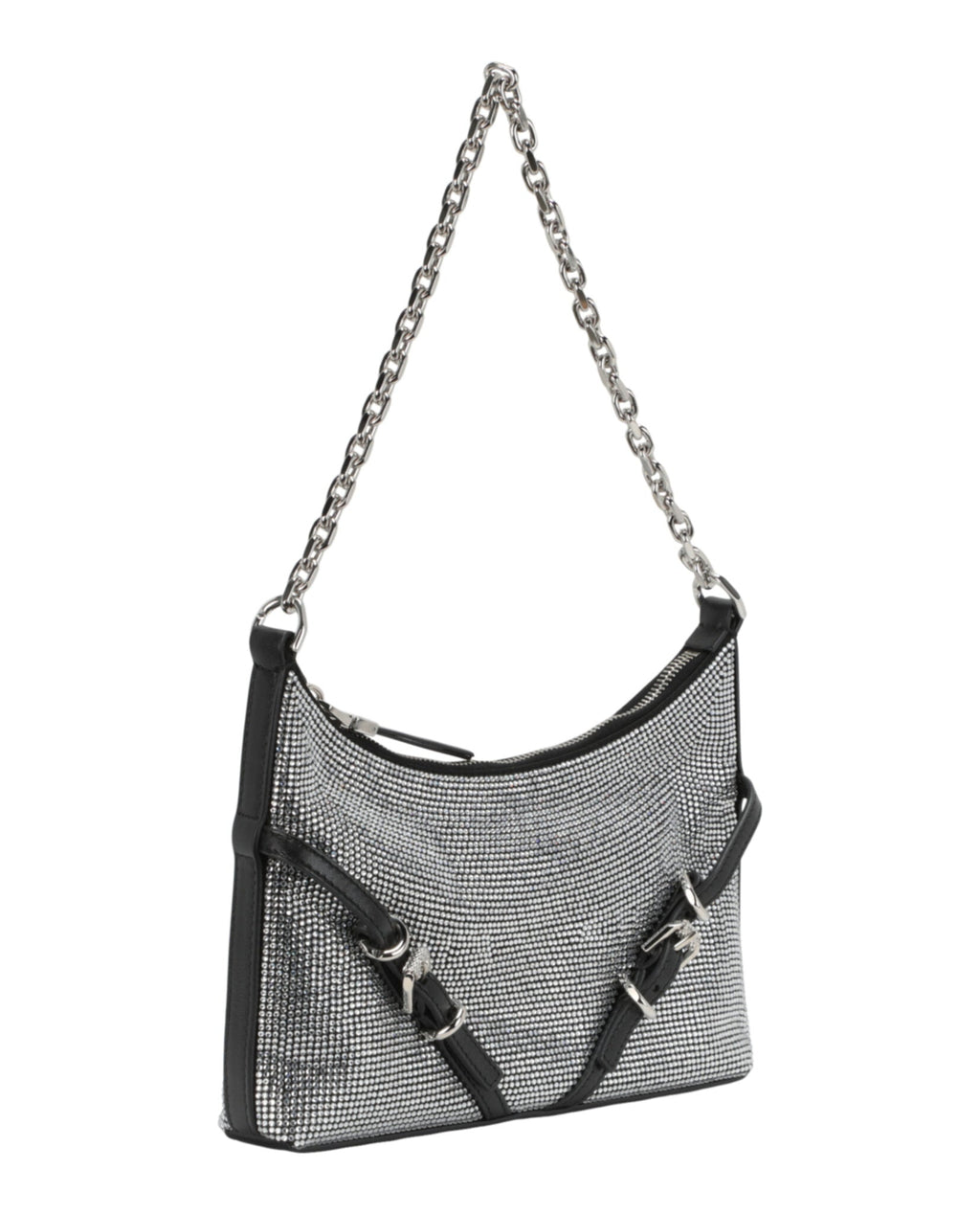 Givenchy Womens Voyou Party Shoulder Bag In Satin And Strass